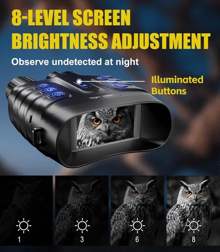 Miniatura 4 de Binoculares de visión nocturna, gafas de visión nocturna a todo color 4K de 10000 mAh, zoom digital de 48 MP 8X de 1968 pies