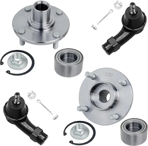 Miniatura 145 de Detroit Axle - Kit de extremo delantero RWD para Chrysler 300 Dodge Challenger Charger Upper Lower Control Arms rótulas de rodamiento de rueda Bujes