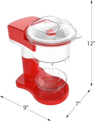 Miniatura 2 de Máquina de hielo afeitado: cono de nieve, hielo italiano y máquina de granizado para uso doméstico, afeitadora de hielo eléctrica de encimera