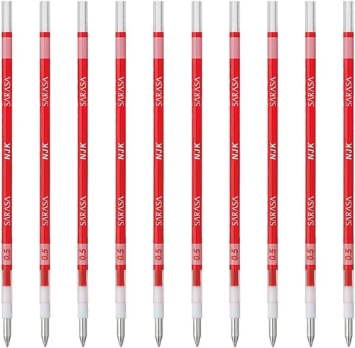 Miniatura 16 de Zebra BRNJK5BK - Recambio para bolígrafo, Sarasa, NJK-0.5, negro, 10