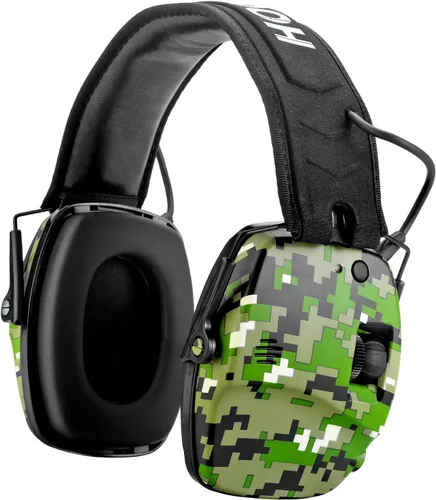 Protección auditiva mejorada con Bluetooth 5.4 para disparar con sonido Amplificar electrónico digital orejeras de seguridad protector auditivo