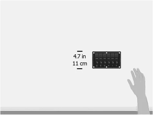 Miniatura 7 de Blue Sea SystemsPANEL H2O 12VDC CLB 6POS BK VERT