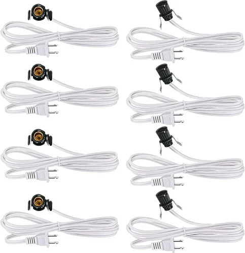 Miniatura 12 de Macarrie 2 Piezas Cables de Lámpara con Clip con Portalámparas E12 Cable de Repuesto de Lámpara Individual para Accesorios de Decoraciones de Pueblo