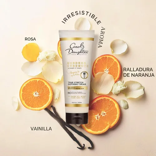 Miniatura 8 de Carol's Daughter Goddess Strength True Stretch Defining Hair Cream para ondas, espirales y rizos, crema definidora de rizos con aceite de ricino