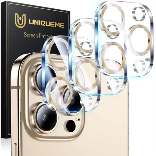Miniatura 85 de UniqueMe para Paquete de 3 Protectores de Lente de Cámara para iPhone 15 Pro/iPhone 15 Pro Max, [Protección contra Caídas] [Compatible con Fundas]