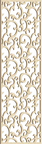Miniatura 86 de Wheatland Paneles de pared decorativos de madera con calado, 9 3/8 pulgadas de ancho x 24 3/8 pulgadas de alto x 1/4 de alto, nogal
