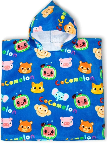Miniatura 2 de Jay Franco CoComelon Melon Poncho con Capucha para Baño/Piscina/Playa - Toalla de Algodón Súper Suave y Absorbente, Mide 28 x 28 Pulgadas