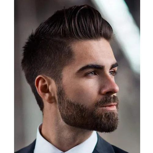 Miniatura 22 de Voloria Toupee para hombre ultra fina piel PU hombres postizo europeo virgen cabello humano reemplazo piezas 10x8inch 7 color marrón claro
