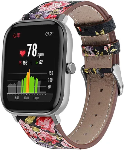 Miniatura 11 de Correa de reloj de cuero compatible con Amazfit Active 2/GTS 4 4mini 3 2 2e 2 mini >R 1.654 in y Bip 3/Bip 3 Pro/Bip U Pro/Bip/Bip Lite/Bip S/Bip S