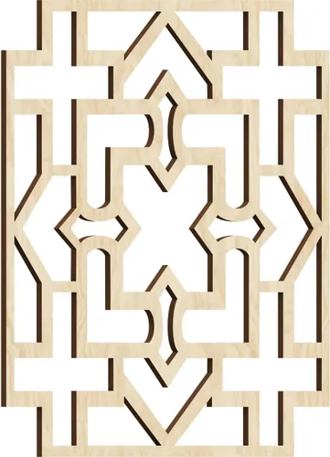 Miniatura 8 de Wise Paneles decorativos de madera con calado, extra pequeños, 7 3/8 pulgadas de ancho x 7 3/8 pulgadas de alto x 1/4 pulgadas de alto, roble rojo