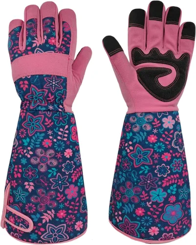Miniatura 12 de Guantes Largos de Jardinería, Resistentes a Espinas y Pinchazos, Guantes Protectores para Rosas y Cactus para Jardinero, Regalos Girasol