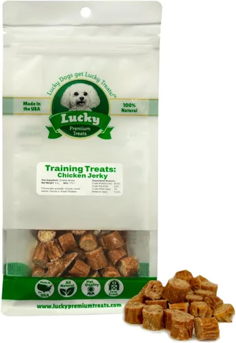 Miniatura 10 de Lucky Premium - Golosinas de entrenamiento de zanahoria de pollo y zanahoria, golosinas pequeñas y crujientes para recompensas de entrenamiento