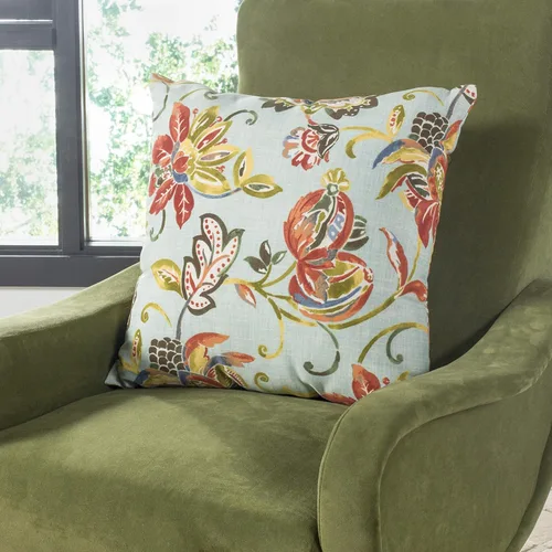 SAFAVIEH Home Collection Gia - Almohada decorativa multicolor para interiores y exteriores, 20 x 10 pulgadas, 20 x 20 pulgadas