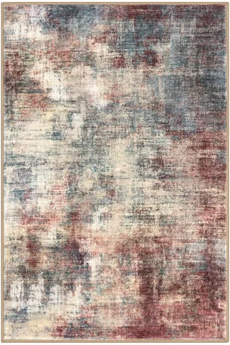 Miniatura 283 de IOHOUZE Alfombra abstracta lavable de 3 x 12 pies para pasillos, antideslizante para cocina, camino de entrada de lana sintética para interiores