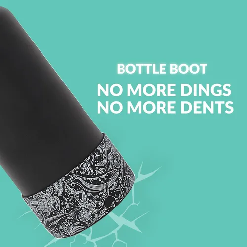 Miniatura 3 de Funda protectora de silicona tipo bota para botella para Owala FreeSip de 40 oz, Hydro Flask de 32-40 oz, Iron Flask, Takeya, Thermoflask