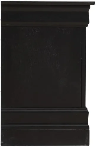 Miniatura 6 de Glory Furniture Louis Phillipe - Mesita de noche con 2 cajones, color negro
