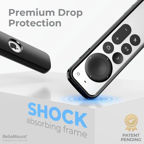 Miniatura 2 de ReliaMount Funda para controles remotos Apple TV, protección contra caídas de alta calidad y cómoda de sostener, diseñada en Estados Unidos