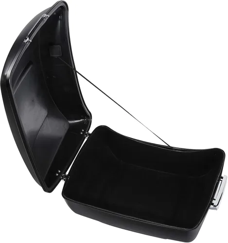 Miniatura 4 de TCT-MOTORPARTS Maletero King Tour de 13.7 pulgadas, color negro mate y respaldo para Harley Touring Road King FLHR Street Road Electra Glide