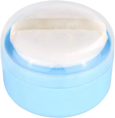 Caja de soplo para después del baño, contenedor de polvo vacío con tamiz y soplos de polvo para uso doméstico y de viaje