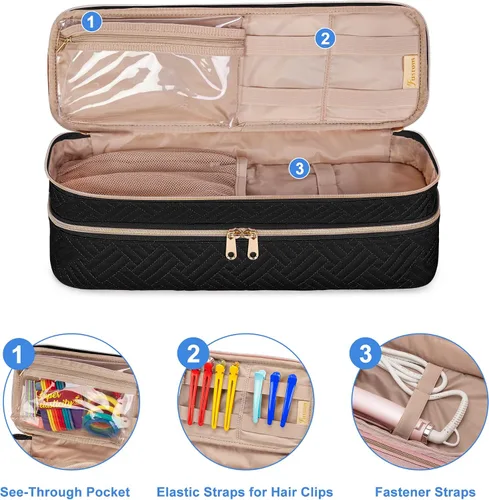 Miniatura 4 de Fasrom Estuche de Viaje de Doble Capa Compatible con REVLON Cepillo Secador de Pelo de un Solo Paso y Volumizador Original 1.0, Plus 2.0 y Estiliza