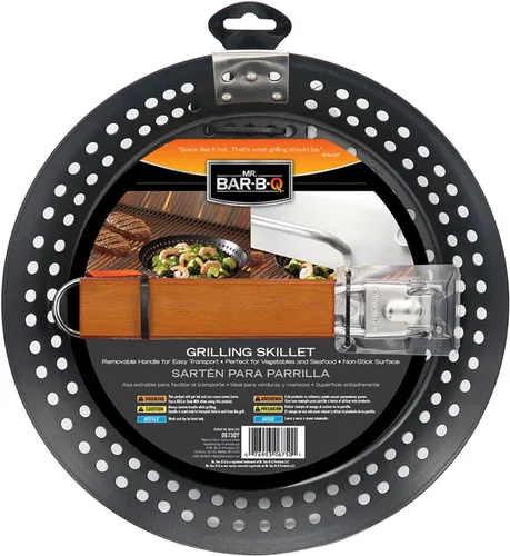 Miniatura 4 de Mr. BBQ - Sartén de acero inoxidable con mango extraíble resistente al calor, perfecto para cocinar verduras, salteados, mariscos y más, ideal