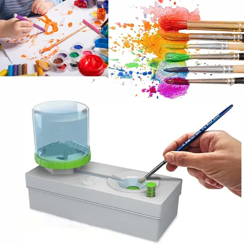 Limpiador de pinceles de pintura, enjuague de pincel con drenaje, enjuague de pincel, enjuague de pincel para ciclo de agua corriente, para pincel
