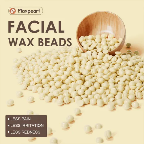 Miniatura 3 de Maxpearl - Perlas de cera para depilación facial, 1 libra de granos de cera dura hipoalergénica con ingredientes naturales para piel sensible