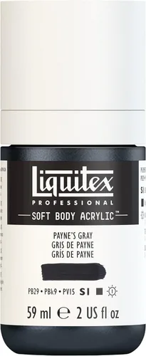Miniatura 48 de Liquitex Professional Soft Body - Pintura acrílica, botella de 2 onzas (59 ml), blanco titanio Titanio Blanco