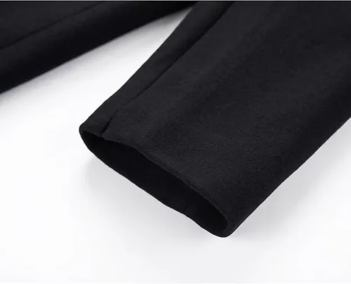 Miniatura 6 de INVACHI Mens Long Trench Coat Double Breasted Notched Lapel Peacoat Casual Windproof Overcoat