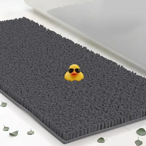 Miniatura 13 de ITSOFT Alfombra de Felpa para Baño 59x21 pulgadas, Tapetes de Baño Absorbentes Lavables a Máquina Antideslizantes, de Secado Rápido, Alfombras