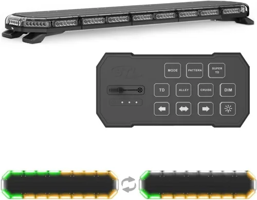 Miniatura 9 de SpeedTech Lights Super Takedown K-Force Elite 47 Barra de luz LED – 180 LED, 540 W montaje en techo advertencia de emergencia para policía, Ámbar