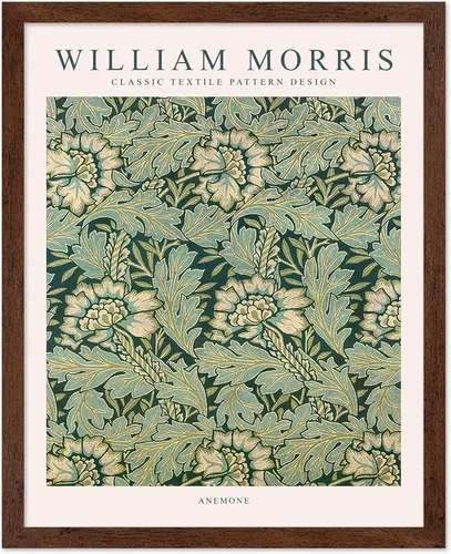 Miniatura 34 de Poster Master Póster vintage de William Morris, estampado de patrón retro de Santiago, arte de flores, arte de patrón textil, regalo para hombres