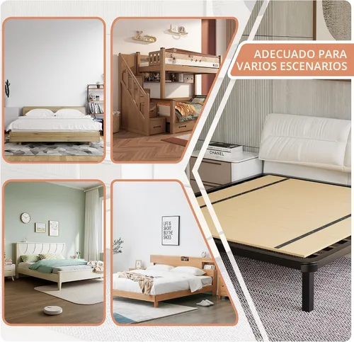 Miniatura 7 de Imperius - Tablas para somier plegable, tabla de literas, soporte para cama, tablas para debajo de la cama, tamaño individual (60x30)