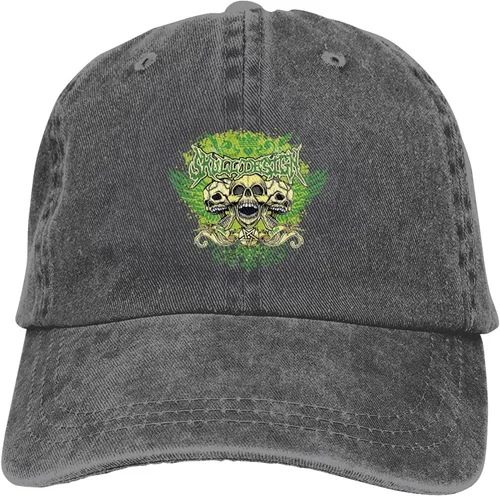 Miniatura 9 de Cowboy Hat Trendy Hats for Man and Women Djustable Four Season Outdoor Baseball Cap of Hell Skull with Angel Deep Heather