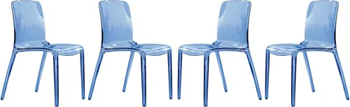 Miniatura 14 de LeisureMod Silla de comedor moderna de mediados de siglo, silla de acrílico para cocina, comedor y decoración contemporánea del hogar