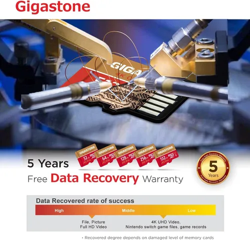 Miniatura 8 de 【Recuperación de datos de 5 años】 Tarjeta Micro SD de 128 GB, grabación de video 4K para GoPro, cámara de acción, DJI, Drone, Nintendo Switch, R/W