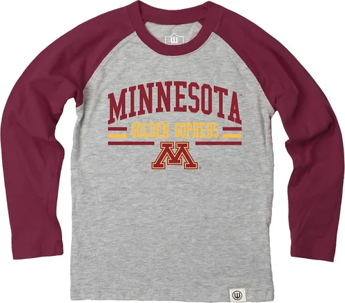 Miniatura 52 de Wes and Willy NCAA playera raglán de manga larga para niños