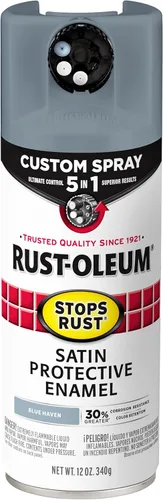 Miniatura 52 de Rust-Oleum 376855 - Pintura en aerosol antióxido personalizada 5 en 1, 12 onzas, color negro mate, (paquete de 1)