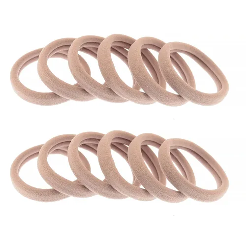 Miniatura 2 de 50 ligas gruesas para el cabello, bandas para el cabello sin costuras, soporte para cola de caballo, bandas suaves para el cabello que no se rompen