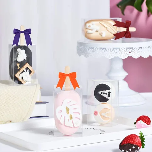 Miniatura 7 de Meseey 50 lazos de satén prefabricados para Halloween con lazo giratorio de 3.5 pulgadas, lazos para bolsas de golosinas para Halloween, coronas