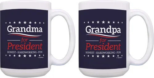 Miniatura 15 de ThisWear Taza de café de cerámica con asa para abuelo para presidente de 11 onzas 11oz - Grandpa