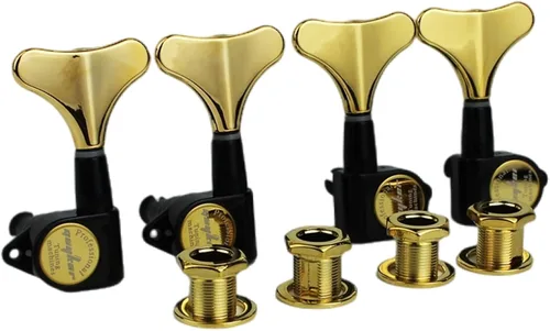 Miniatura 19 de Guyker Afinadores de Bajo para Guitarra (2R + 2L) - Clavijas de afinación con relación 1:17, cabezal sellado, reemplazo de máquina de afinación