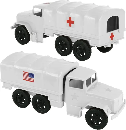Miniatura 12 de TimMee - Camiones de plástico para hombre, color negro, M34 Deuce y media carga, fabricados en EE. UU