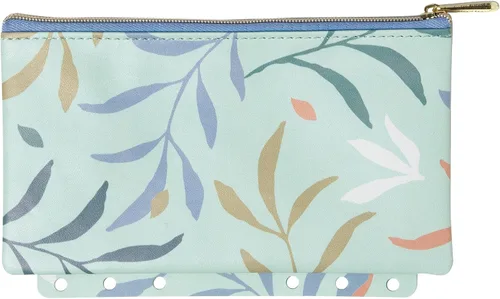 Filofax Accesorio, colección botánica, bolsa con cremallera, compatible con organizadores Filofax A5 y tamaño personal, 6.7 x 4.02 pulgadas (B132817)