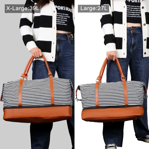 Miniatura 4 de Bodaon Bolsa de fin de semana con tiras de compartimento para zapatos