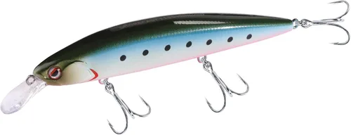 LITTMA ShoreCast - Señuelo de pesca de agua salada 115 minnow hundido, cebo duro de pesca de surf de lanzamiento largo para lubina y fletán Sardina