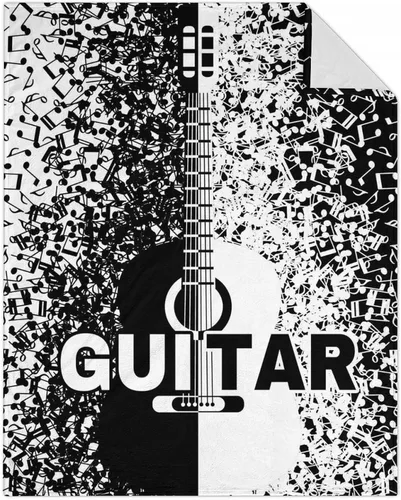 Miniatura 7 de Mercuryelf Manta de guitarra, suave, mullida y cálida, manta pequeña de 30 x 40 pulgadas para regazo y cuna, regalo para los amantes de la guitarra