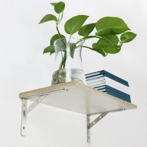 Miniatura 7 de Soportes sólidos para estantes de 8 pulgadas, soportes en L resistentes, soporte de ángulo de acero inoxidable, carga máxima de 440 libras, paquete