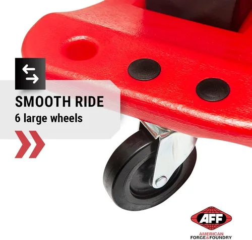 Miniatura 4 de AFF XL Mechanic's Creeper - Creeper Ergonómico de 47" de Longitud con Reposacabezas Acolchado y Bandejas Magnéticas para Herramientas - Super