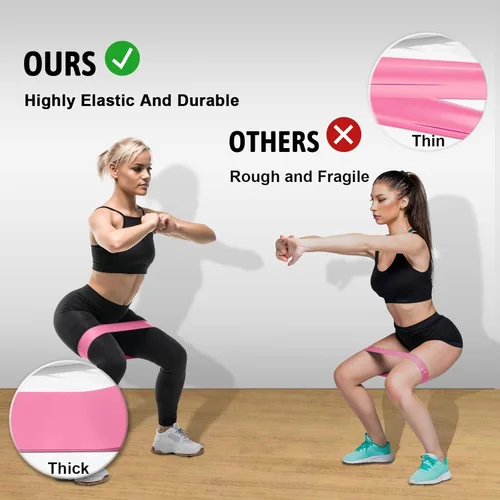 Miniatura 2 de Paquete de energía de fitness 3 en 1: juego de 5 bandas de resistencia + cuerda de salto de velocidad + agarre ajustable para la mano, combo